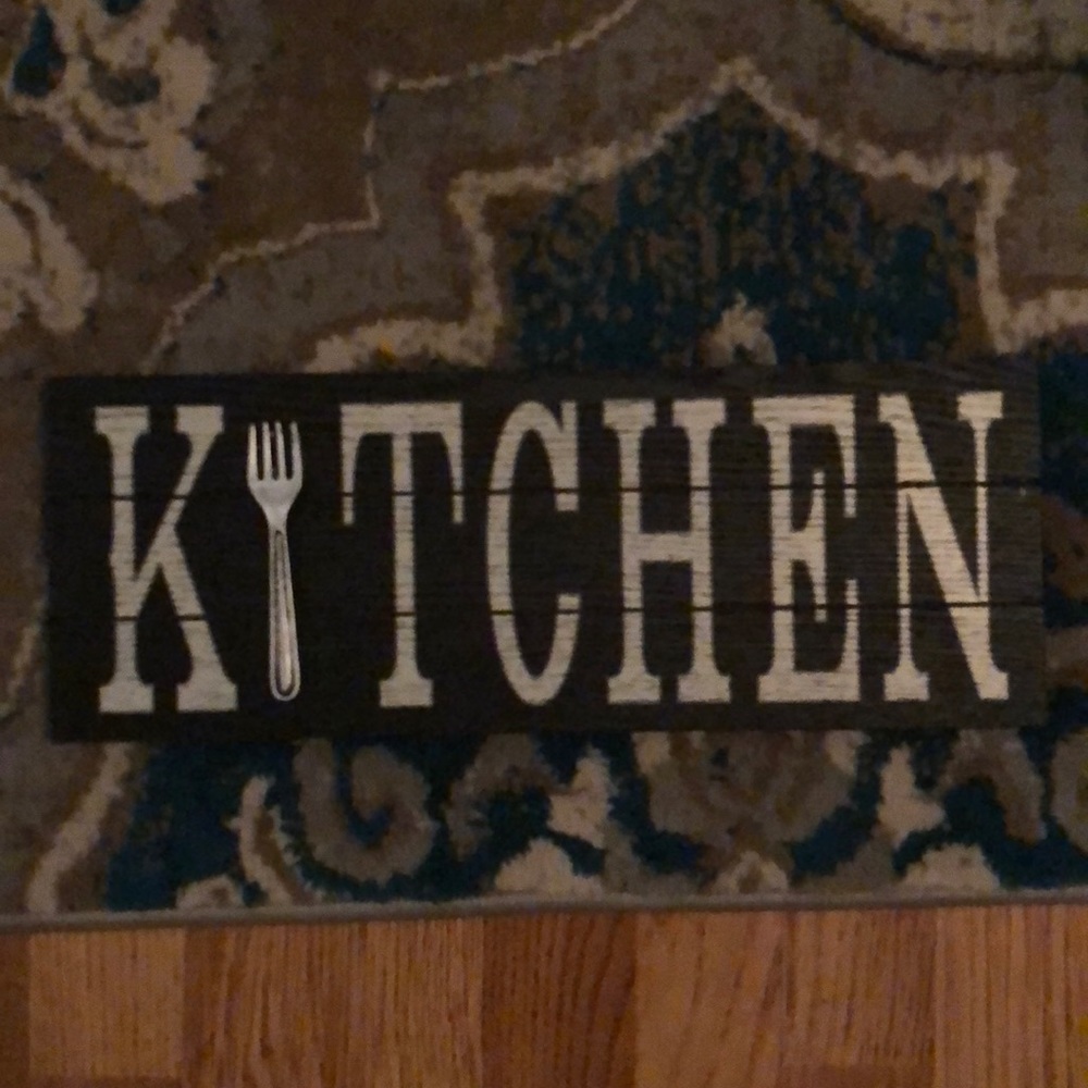 Kitchen sign